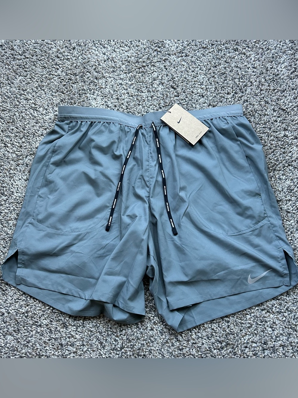 Nike Men's 7" Flex Stride 2-In-1 Lined Running Shorts Gray Size XL CJ5471-085